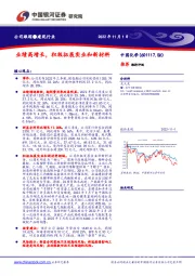 业绩高增长,积极拓展实业和新材料