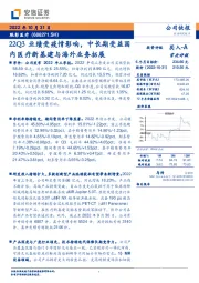 22Q3业绩受疫情影响，中长期受益国内医疗新基建与海外业务拓展