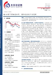 Q3业绩下滑幅度收窄,国际化表现十分亮眼