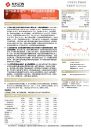 迈瑞医疗三季报点评：医疗新基建助力，三季度业绩实现稳健增长