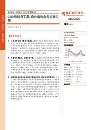 2022年三季报点评：Q3业绩略有下滑，扁电磁线业务发展迅猛