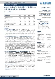 2022Q3业绩点评:提价后盈利有望修复,南宁项目深化林浆纸一体化战略