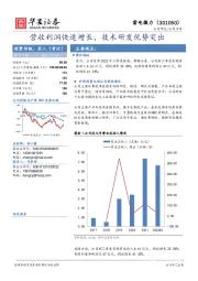 营收利润快速增长，技术研发优势突出