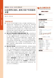 2022年三季报点评:Q3业绩同比增长,紧跟大客户布局碳纳米管