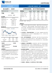 业绩略超预期，省内外保持快速增长