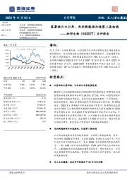 点评报告:签署硅片大订单,光伏新能源打造第二条曲线