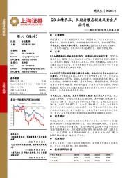 周大生2022年三季报点评：Q3业绩承压，长期看展店提速及黄金产品升级