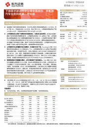 下游需求波动导致短期业绩承压，手机和汽车业务构筑第二增长极