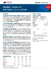 盈利能力显著改善，N型TOPCon电池开始量产