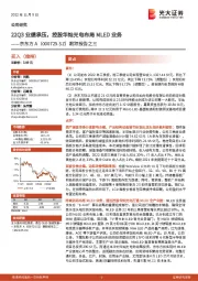 跟踪报告之三:22Q3业绩承压,控股华灿光电布局MLED业务