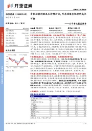公司首次覆盖报告:有机硅密封胶龙头持续扩张,布局硅碳负极材料成长可期