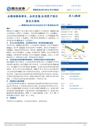 2022年三季度报告点评:业绩持续高增长,合同负债/合同资产预示需求正强劲