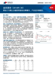 铜加工与稀土永磁双轮驱动业绩增长，产品迈向高端化