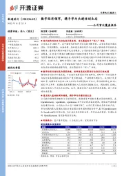 公司首次覆盖报告：数字经济领军，携手华为共建信创生态