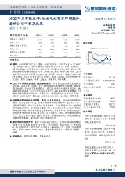 2022年三季报点评：地面电站需求即将提升，看好公司中长期表现