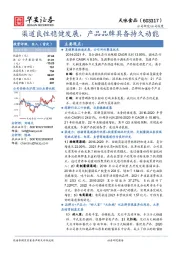渠道良性稳健发展，产品品牌具备持久动能