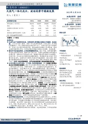 天然气一体化龙头，波动局势中稳健发展