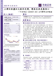 公司事件点评报告:上调目标叠加大股东定增,彰显未来发展信心