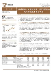 晶科能源：N型领先者，182TOPCon电池转换效率再创新高