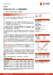 公告点评:海外客户签订大单,23年需求超预期