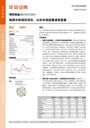 陆续中标海风项目,山东市场拓展成效显著