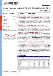 公司首次覆盖报告：把握核心客群价值，品类深化&渠道扩张驱动高成长