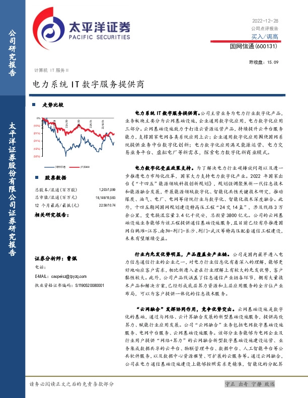 电力系统IT数字服务提供商
