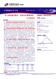 公司深度报告：军工通信稳步提升，信息安全蓄势待发