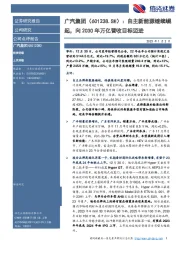 自主新能源继续崛起，向2030年万亿营收目标迈进