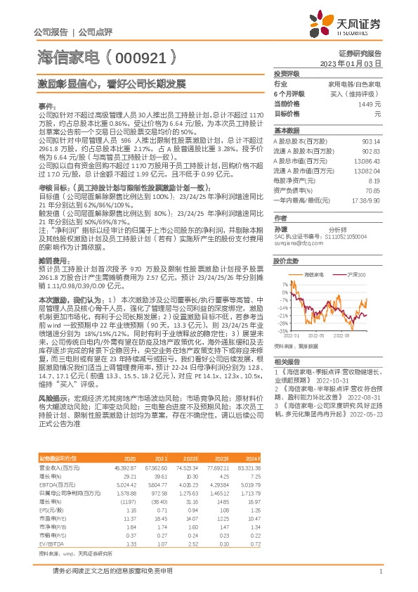 激励彰显信心，看好公司长期发展
