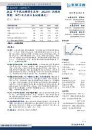 2022年年报业绩预告点评:2022Q4业绩超预期!2023年光储业务持续爆发!