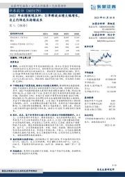 2022年业绩预增点评：订单释放业绩大幅增长，自主内饰龙头持续成长