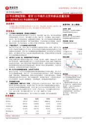 当升科技2022年业绩预告点评：22年业绩超预期，看好23年海外出货和新品放量加速