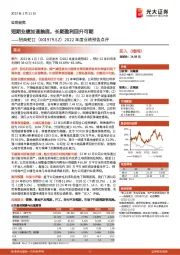 2022年度业绩预告点评:短期业绩加速触底,长期盈利回升可期