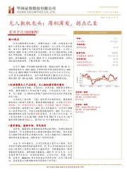 无人靶机龙头:厚积薄发,拐点已至
