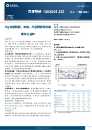 4Q业绩靓丽，电商、拓区域驱动份额成长正当时