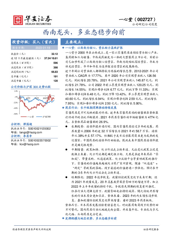 西南龙头，多业态稳步向前