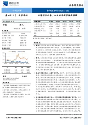 业绩明显改善,加速布局新型储能领域
