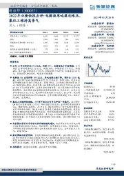 2022年业绩快报点评：电解液单吨盈利承压，氟化工维持高景气