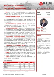 2022年业绩预告点评：2022业绩大增，期待业绩持续释放