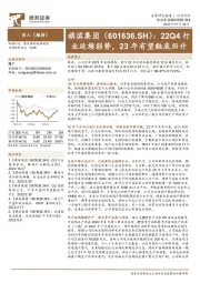 22Q4行业延续弱势,23年有望触底回升
