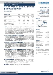 2022年报业绩预告：符合预期，重视火电容量电价视角下的资产重估