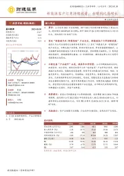 新能源客户订单持续放量，业绩同比高增长