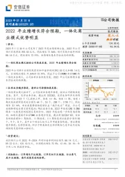 2022年业绩增长符合预期，一体化商业模式优势明显