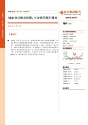 动态点评:储能微逆新品放量,主业协同厚积薄发