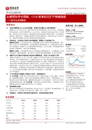 四方达点评报告:业绩预告符合预期,CVD培育钻石扩产持续推进
