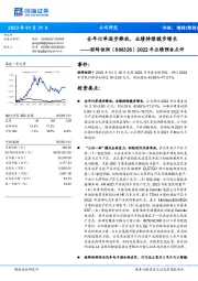 2022年业绩预告点评：全年订单逐步释放，业绩持续稳步增长