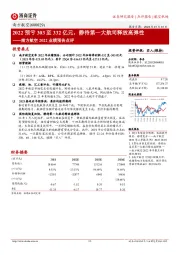 南方航空2022业绩预告点评：2022预亏303至332亿元，静待第一大航司释放高弹性