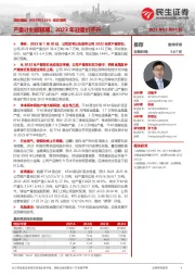 动态报告:产量计划超预期,2023年迎量价齐升