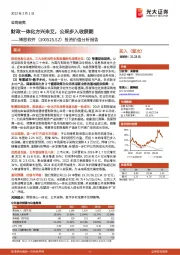 投资价值分析报告：财政一体化方兴未艾，公采步入收获期